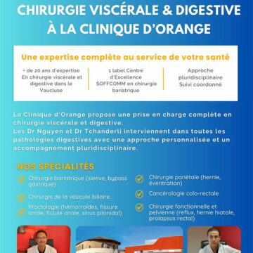 CHIRURGIE VISCÉRALE & DIGESTIVE À LA CLINIQUE D'ORANGE
